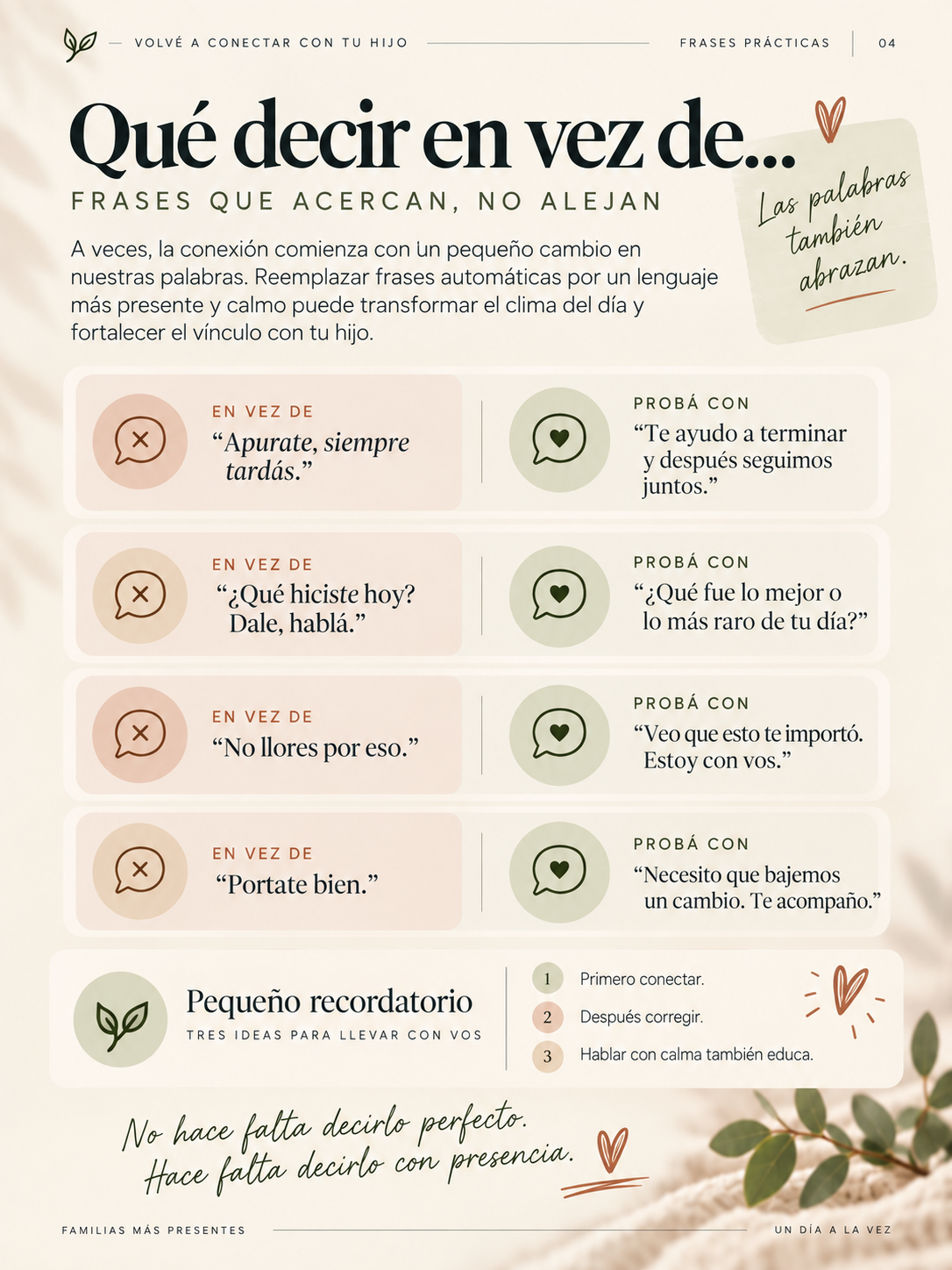 Qué decir en vez de…